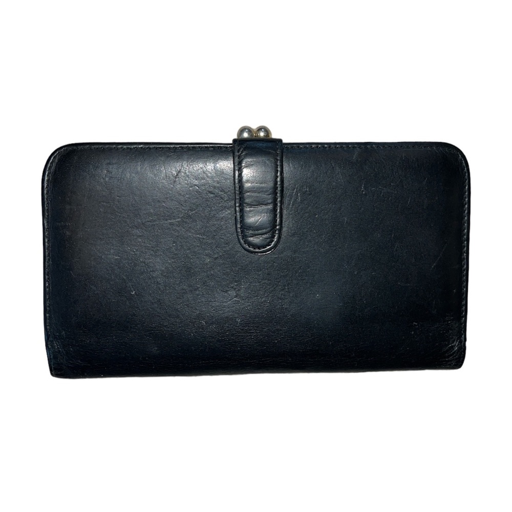 Coach black leather wallet